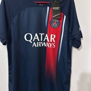 Paris Saint-Germain Navy Blue Men's Shirt